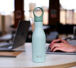 JJ-Butelka termiczna stalowa 500ml Loop zielona - 9