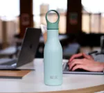 JJ-Butelka termiczna stalowa 500ml Loop zielona - 9