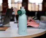 JJ-Butelka termiczna stalowa 500ml Loop zielona - 10