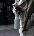 JJ-Butelka termiczna stalowa 500ml Loop zielona - 16