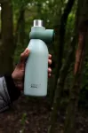 JJ-Butelka termiczna stalowa 500ml Loop zielona - 20