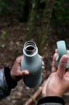JJ-Butelka termiczna stalowa 500ml Loop zielona - 22