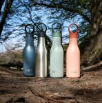 JJ-Butelka termiczna stalowa 500ml Loop zielona - 28