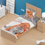 Pościel bawełna 140x200+1p70x90 Kotek i piesek 013 - 2