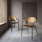 Dosina Dining Chair Armrests Oak Black - 7