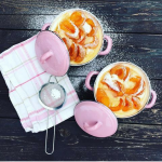 Garnek różowy emaliowany 0,5 l Riess Pastell - 2