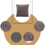 Poszewka dekoracyjna PONPON-340/45x45 - 6