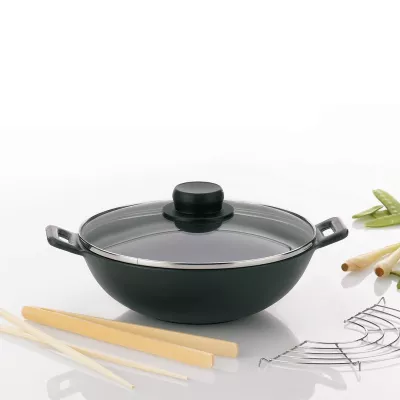 KELA-Zestaw wok żeliwny 24cm+akcesoria5el.AsiaMini