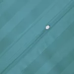 Poszewka satyna bambusowo-bawełniana STRIPE SEA TURQUOISE/70x80 z listwą - 3