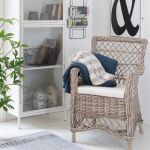 Fotel rattanowy/chair rattan z poduszką w kolorze naturalnym IB  Laursen - 4