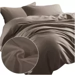 Pościel satyna bawełniana CIEMNY BEŻ 041/220x200 - 3