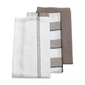 KELA-Zestaw ścierek kuchennych 3el. taupe Pasado