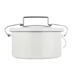 Lunch box pojemnik emaliowany biały 1 l Riess - 2