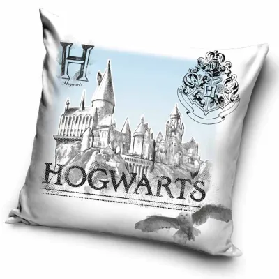 Poszewka velvet 40x40 Harry Potter biała