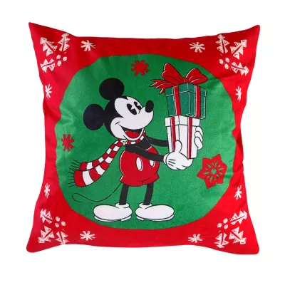 Poszewka velvet 40x40 Myszka Mickey święta