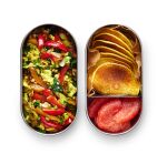 BB-Zestaw 2 lunch boxów stalowych, szary - 5