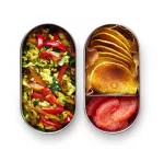 BB-Zestaw 2 lunch boxów stalowych, szary - 5