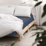 Prześcieradło satyna bawełniana z gumką chaber 011/200x220 - 2