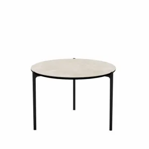 Savoye Coffee Table 60 cm Diam. Ceramic Beige