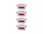 JJ-Zestaw 4 pojemników 1,1l prostokątnych NestLock - 2