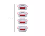 JJ-Zestaw 4 pojemników 1,1l prostokątnych NestLock - 15