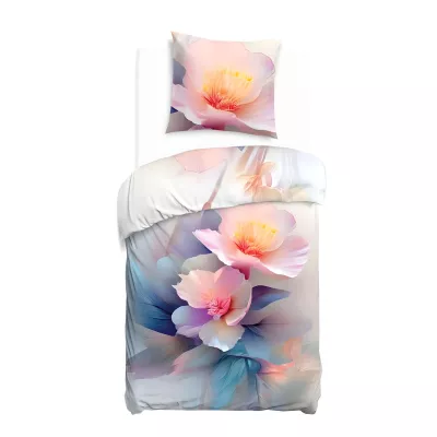 Pościel satyna bawełniana 12423/140x200+1posz.70x80 SATYNLOVE PREMIUM