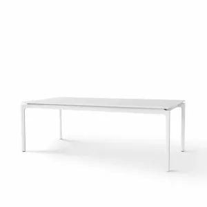 MORE table 100x220/320 Laminate White and White base