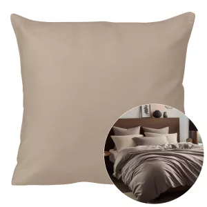 Poszewka satyna bawełna ciemny beż 041/40x40.