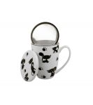 Kubek z zaparzaczem w tubie DUO BLACK CATS 360 ml - 2