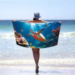 Ręcznik plażowy mikrofibra 100x180 H138 - 2