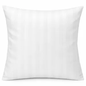 Poszewka hotelowa polibawełna PC-52/48 adamaszek pasy 2cm biała/40x40