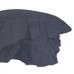 Poszewka bawełniana komplet NATURAL GREY/2x40x40 STONEWASHED - 2