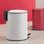 KELA-Kosz stalowy na śmieci 3 l biały Mats - 2