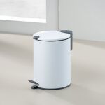 KELA-Kosz stalowy na śmieci 3 l biały Mats - 3