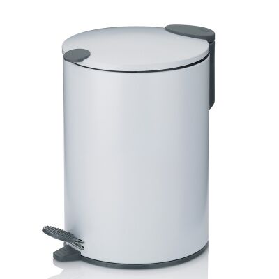 KELA-Kosz stalowy na śmieci 3 l biały Mats