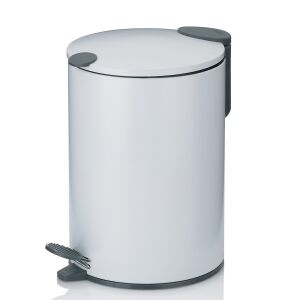 KELA-Kosz stalowy na śmieci 3 l biały Mats