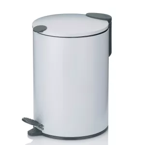 KELA-Kosz stalowy na śmieci 3 l biały Mats