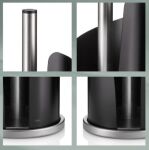 KELA-Stojak na ręcznik papierowy black Stella - 3