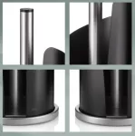 KELA-Stojak na ręcznik papierowy black Stella - 3