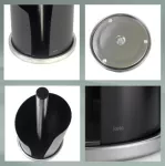 KELA-Stojak na ręcznik papierowy black Stella - 4