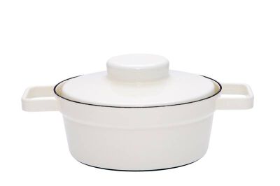 Garnek emaliowany 1,2l Aromapots biały 20 cm średni