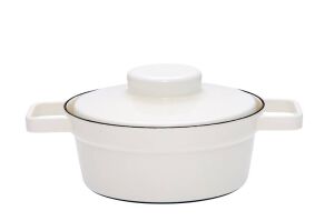 Garnek emaliowany 1,2l Aromapots biały 20 cm średni