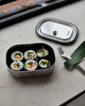 BB-Lunch box stalowy S, oliwkowy - 6