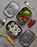 BB-Lunch box stalowy S, oliwkowy - 7