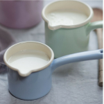 Niebieski rondelek z dzióbkiem emaliowany 0,5 l Riess Pastell - 3