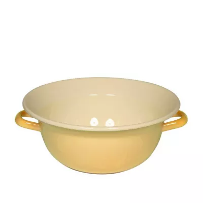 Miska emaliowana z uchwytami 4l Riess Classic Bunt żółta 28 cm