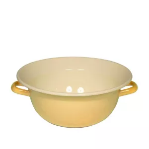 Miska emaliowana z uchwytami 4l Riess Classic Bunt żółta 28 cm