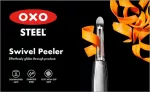 OXO-Obieraczka prosta obustronna stalowa, STEEL - 7