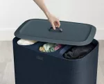 JJ-Kosz potrójny na pranie 90l. Tota Trio czarny - 13