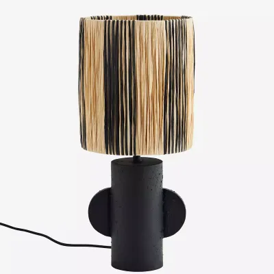 Lampa stołowa metalowa Raffia 23 x 53 cm Madam Stoltz